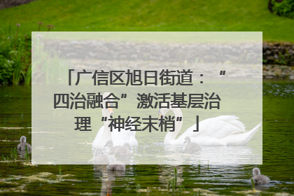 广信区旭日街道：“四治融合”激活基层治理“神经末梢”