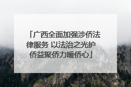 广西全面加强涉侨法律服务 以法治之光护侨益聚侨力暖侨心