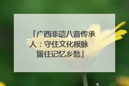 广西非遗八音传承人：守住文化根脉 留住记忆乡愁