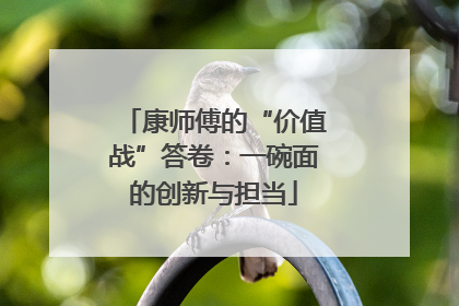 康师傅的“价值战”答卷：一碗面的创新与担当