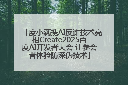 度小满携AI反诈技术亮相Create2025百度AI开发者大会 让参会者体验防深伪技术