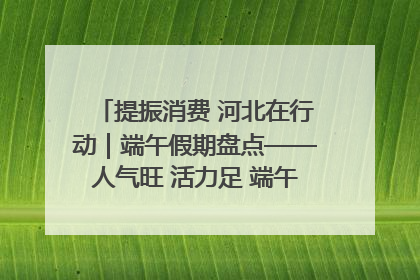 提振消费 河北在行动｜端午假期盘点——人气旺 活力足 端午经济“热浪”迭起