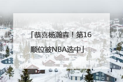 恭喜杨瀚森！第16顺位被NBA选中
