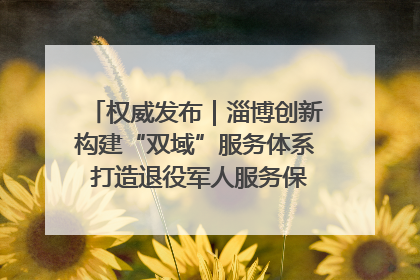 权威发布｜淄博创新构建“双域”服务体系 打造退役军人服务保障“淄博样板”