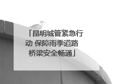 昆明城管紧急行动 保障雨季道路桥梁安全畅通