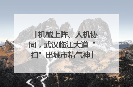 机械上阵、人机协同，武汉临江大道“扫”出城市精气神