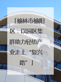 榆林市榆阳区：以园区集群助力轻纺产业走上“复兴路”