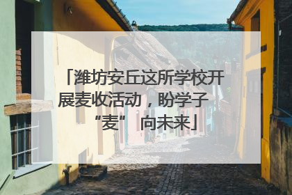 潍坊安丘这所学校开展麦收活动，盼学子 “麦” 向未来