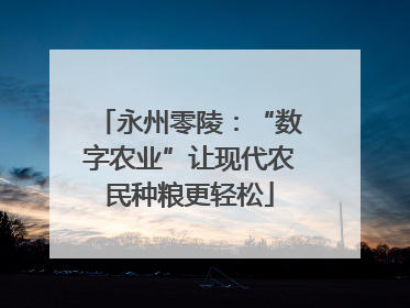 永州零陵：“数字农业”让现代农民种粮更轻松