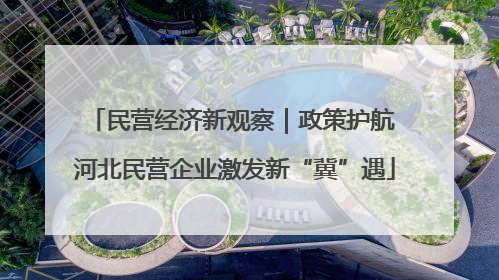 民营经济新观察｜政策护航 河北民营企业激发新“冀”遇