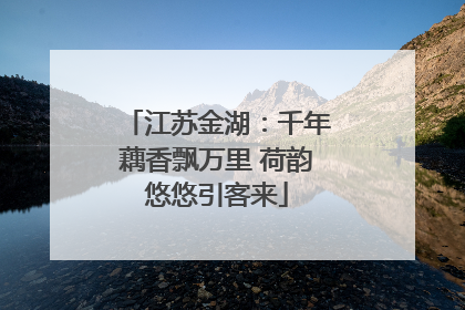 江苏金湖：千年藕香飘万里 荷韵悠悠引客来