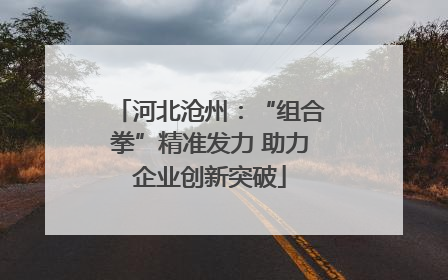 河北沧州：“组合拳”精准发力 助力企业创新突破