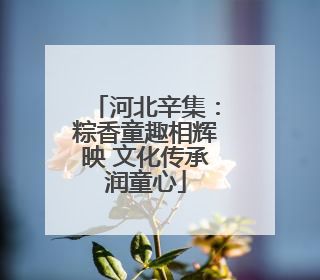河北辛集：粽香童趣相辉映 文化传承润童心