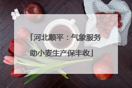 河北顺平：气象服务助小麦生产保丰收