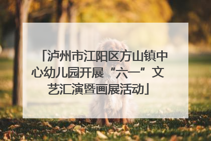 泸州市江阳区方山镇中心幼儿园开展“六一”文艺汇演暨画展活动
