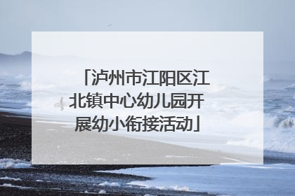 泸州市江阳区江北镇中心幼儿园开展幼小衔接活动