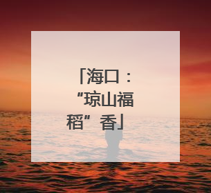 海口：“琼山福稻”香