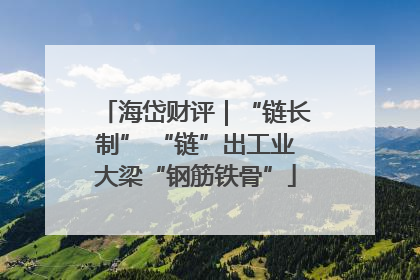 海岱财评｜“链长制” “链”出工业大梁“钢筋铁骨”