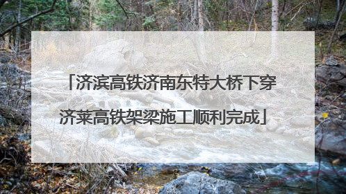 济滨高铁济南东特大桥下穿济莱高铁架梁施工顺利完成