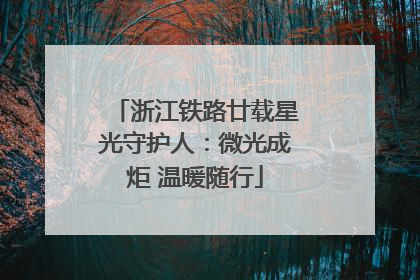 浙江铁路廿载星光守护人：微光成炬 温暖随行