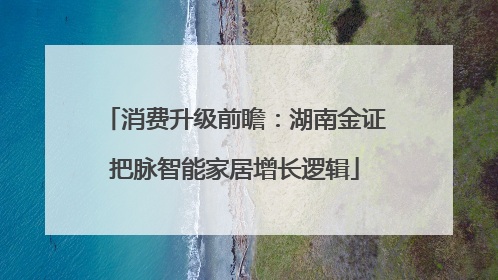 消费升级前瞻：湖南金证把脉智能家居增长逻辑