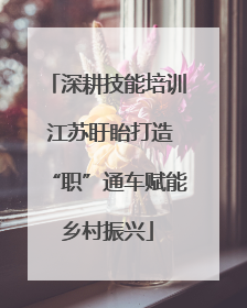 深耕技能培训 江苏盱眙打造“职”通车赋能乡村振兴