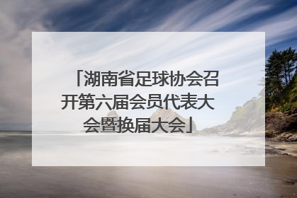 湖南省足球协会召开第六届会员代表大会暨换届大会
