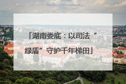 湖南娄底：以司法“绿盾”守护千年梯田