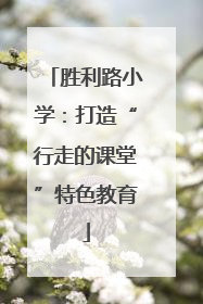 胜利路小学：打造“行走的课堂”特色教育