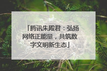 腾讯朱殿君：弘扬网络正能量，共筑数字文明新生态