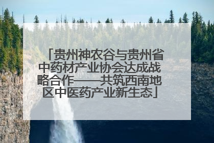 贵州神农谷与贵州省中药材产业协会达成战略合作——共筑西南地区中医药产业新生态
