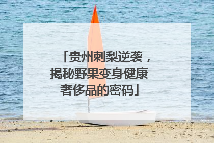 贵州刺梨逆袭，揭秘野果变身健康奢侈品的密码