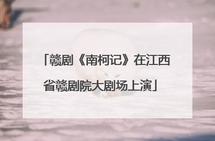 赣剧《南柯记》在江西省赣剧院大剧场上演