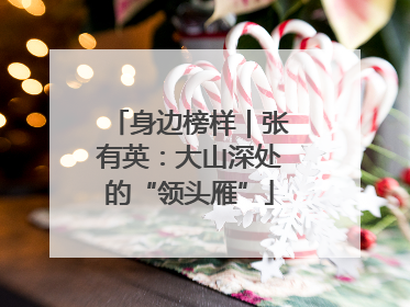 身边榜样｜张有英：大山深处的“领头雁”