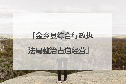 金乡县综合行政执法局整治占道经营