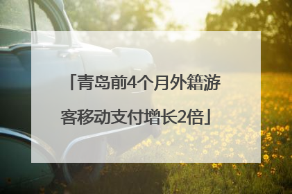 青岛前4个月外籍游客移动支付增长2倍