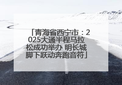 青海省西宁市：2025大通半程马拉松成功举办 明长城脚下跃动奔跑音符