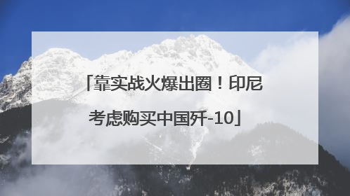 靠实战火爆出圈！印尼考虑购买中国歼-10