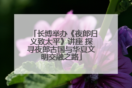 长博举办《夜郎归义致太平》讲座 探寻夜郎古国与华夏文明交融之路