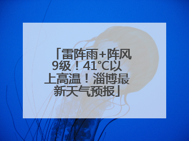 雷阵雨+阵风9级！41℃以上高温！淄博最新天气预报
