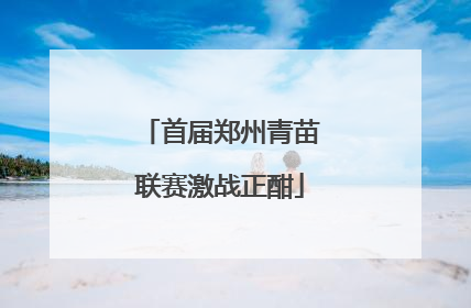 首届郑州青苗联赛激战正酣