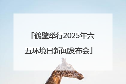 鹤壁举行2025年六五环境日新闻发布会