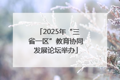 2025年“三省一区”教育协同发展论坛举办