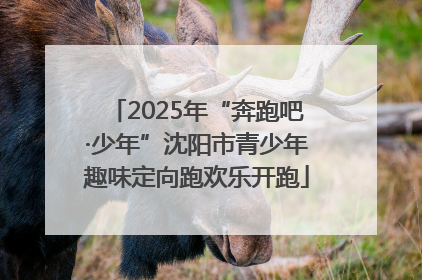 2025年“奔跑吧·少年”沈阳市青少年趣味定向跑欢乐开跑