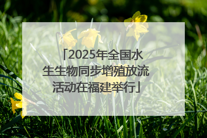 2025年全国水生生物同步增殖放流活动在福建举行