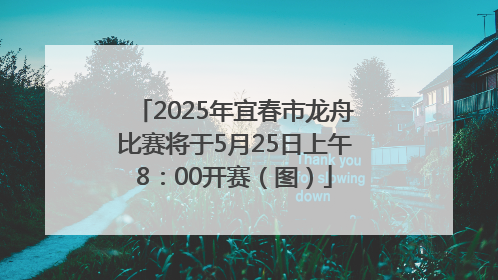 2025年宜春市龙舟比赛将于5月25日上午8：00开赛（图）