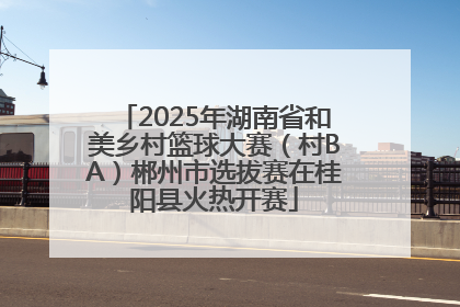 2025年湖南省和美乡村篮球大赛（村BA）郴州市选拔赛在桂阳县火热开赛