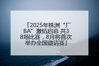 2025年株洲“厂BA”激情启幕 共38场比赛，8月将首次举办全国邀请赛