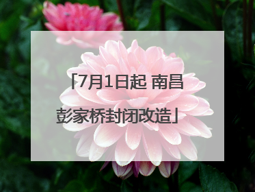 7月1日起 南昌彭家桥封闭改造